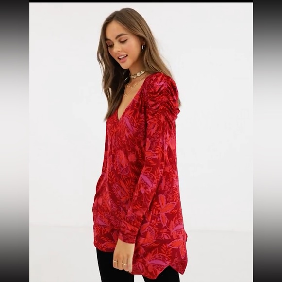 Free People hello lover puff sleeve tunic - Picture 10 of 13